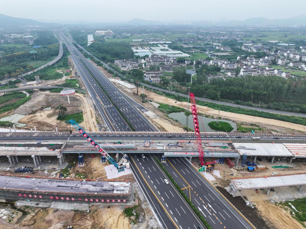 滬武高速公路擴建工程江陰段迎來關鍵節點